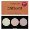 Makeup Revolution Radiant Lights Highlighter Palette Highlight палетка хайлайтеров